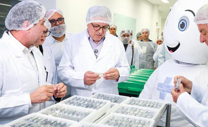 Produção vai entregar 45 milhões de doses do produto por ano Produção vai entregar 45 milhões de doses do produto por ano