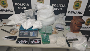 5kg de drogas / Foto: Reprodução: Foto SSP