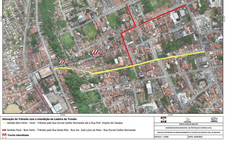 Ladeira José Cardoso, no Bom Parto, será interditada nesta sexta-feira (23)