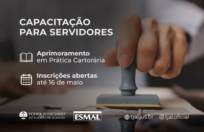 Inscrições para curso sobre prática cartorária criminal seguem abertas até dia 16