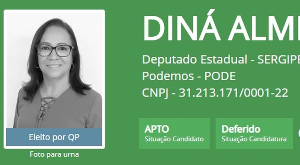 Deputada estadual eleita Diná Almeida