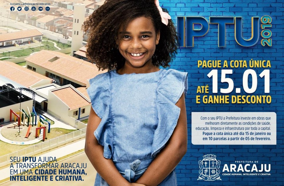 IPTU DE ARACAJU / Foto: Imagem: Secom/PMA