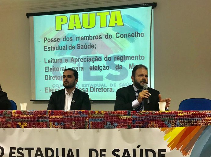 Deputado Léo Loureiro participa de posse do Conselho Estadual de Saúde