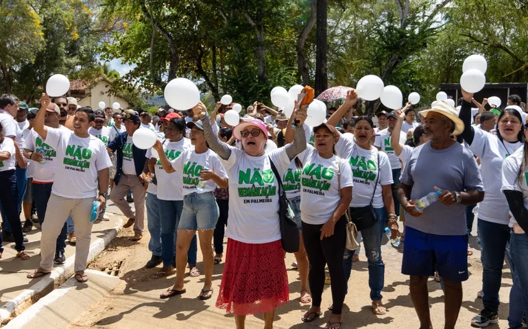Agricultores protestam contra a demarcação em Palmeira dos Índios