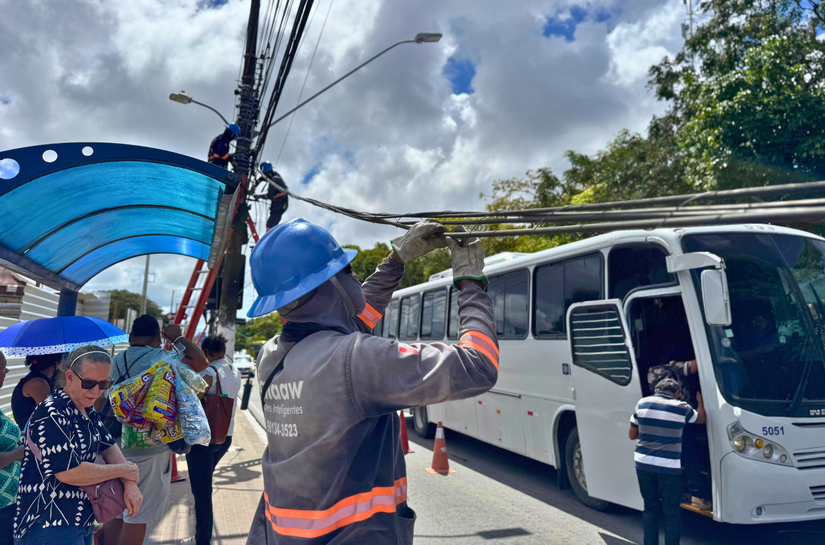 Projeto Poste Limpo inicia ação entre as Avenidas Tomás Espíndola e Durval de Góes Monteiro