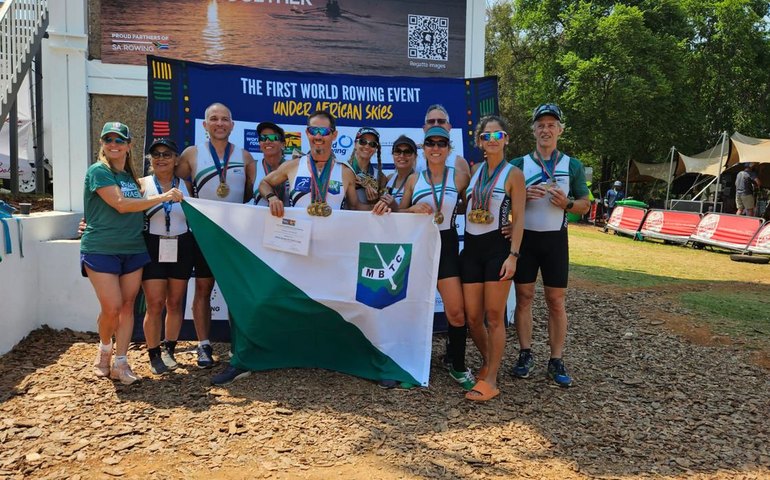 Com 47 medalhas, brasileiros se destacam em Mundial master de remo