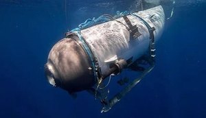 Submarino que levava turistas para ver os destroços do Titanic desaparece / Foto: Foto: Redes Sociais/ Reprodução