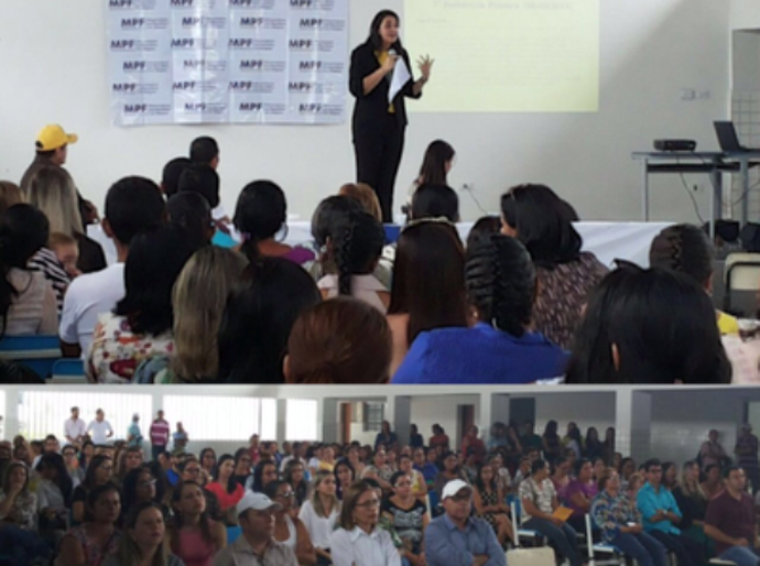 MPF/AL realiza audiência e apresenta resultados do MPEduc em Cacimbinhas