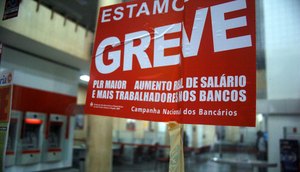 Bancos em greve