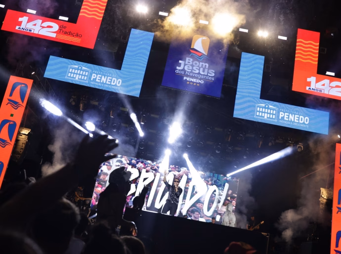 Bom Jesus 2026: De Thiaguinho a João Gomes, público vibra com shows em Penedo