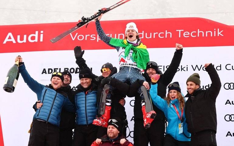 Brasileiro conquista prata em etapa da Copa do Mundo de esqui alpino