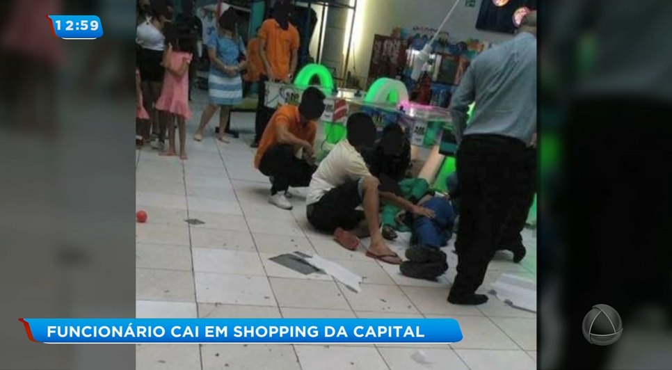 Queda no shopping