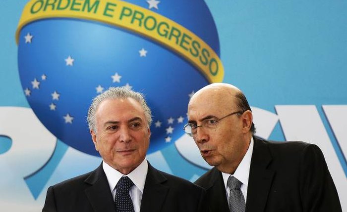 O presidente Michel Temer e o ex-ministro da Fazenda Henrique Meirelles, opções do MDB à disputa pela Presidência da República (Foto: Adriano Machado/Reuters)