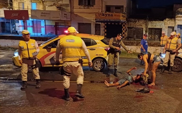 Ronda no Bairro atende homem em situação de rua vítima de tentativa de homicídio