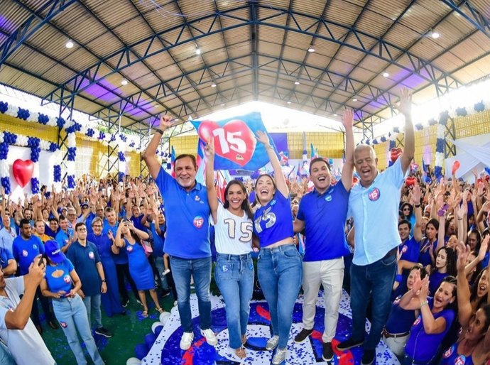 Prefeita Angela Vanessa e Ravena de Neno tem candidaturas oficializadas em convenção de São José da Laje