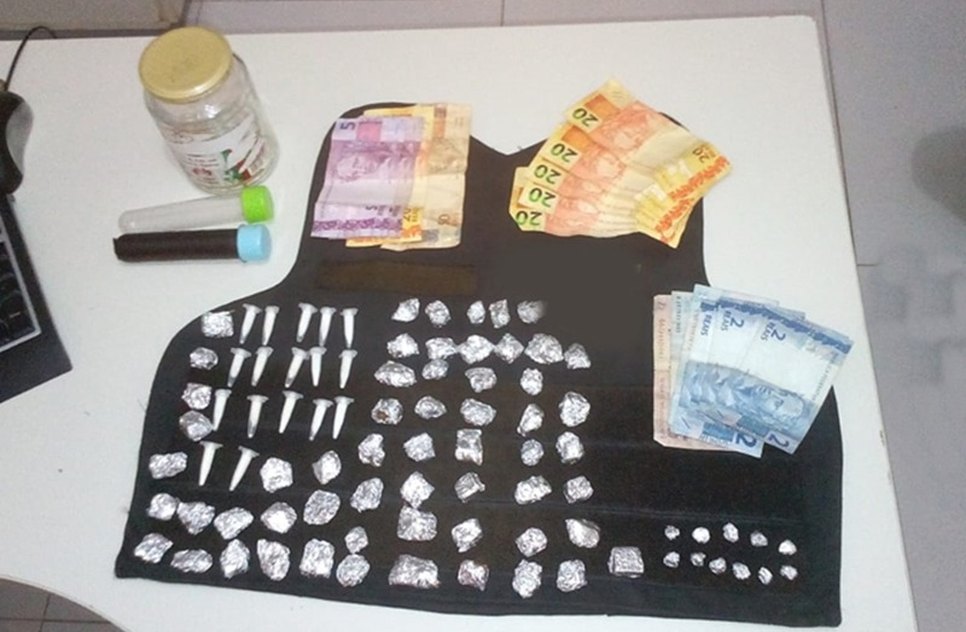 APREENSÃO DE DROGAS SANTO AMARO / Foto: SSP/SE