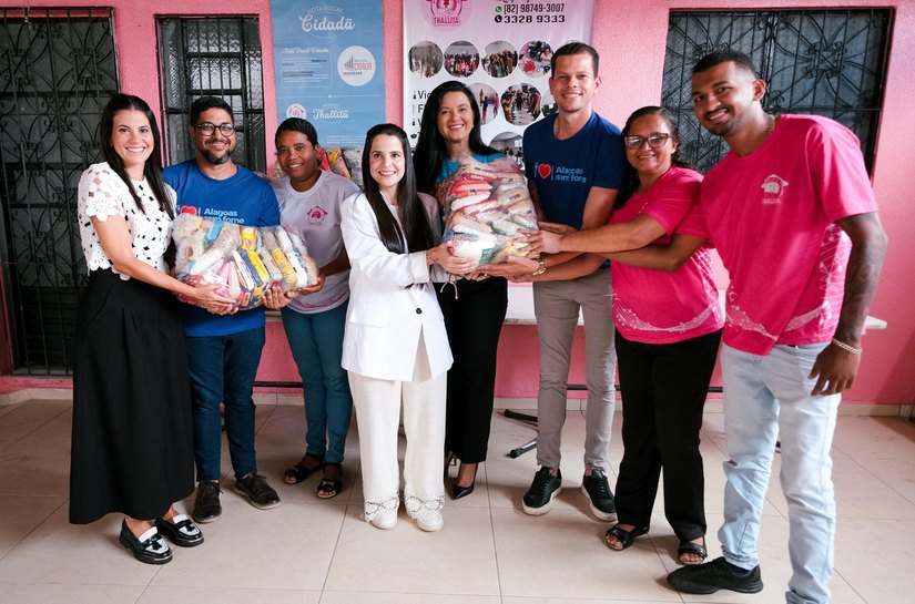 93ª doação do Alagoas Sem Fome beneficia instituição no Jardim Petrópolis