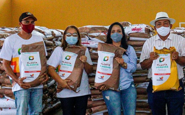 Planta Alagoas: Seagri distribui 24 toneladas de sementes em Piranhas