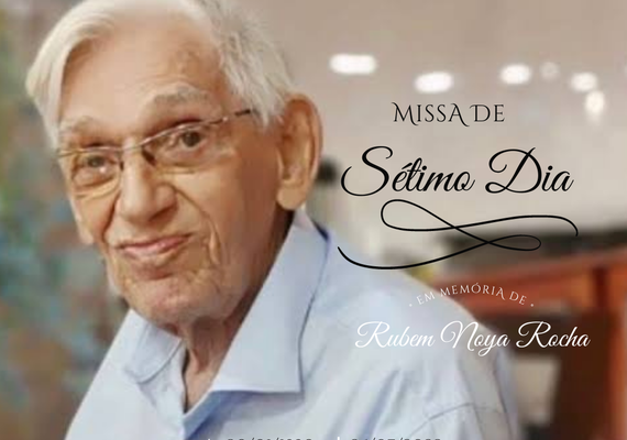 Família de Rubem Noya Rocha convida para sua missa de sétimo dia