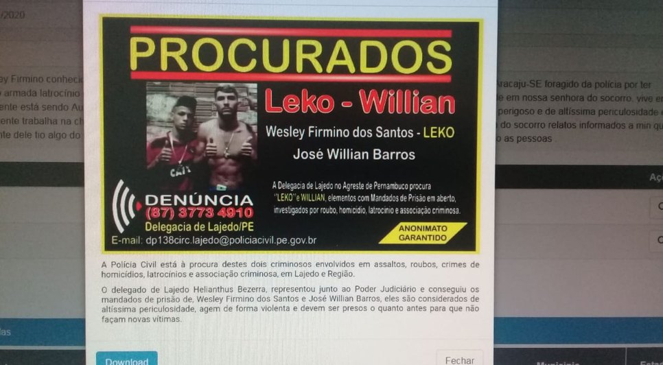 PRESO ALTA PERICULOSIDADE