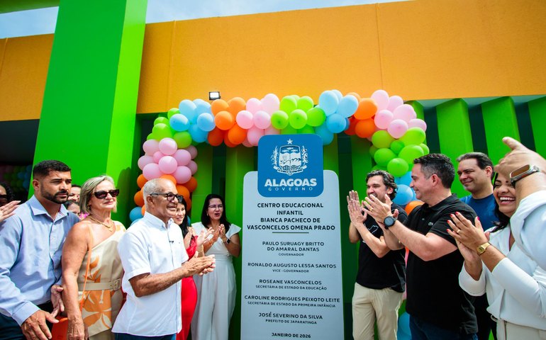 Governo de Alagoas entrega a 82ª Creche Cria no município de Japaratinga