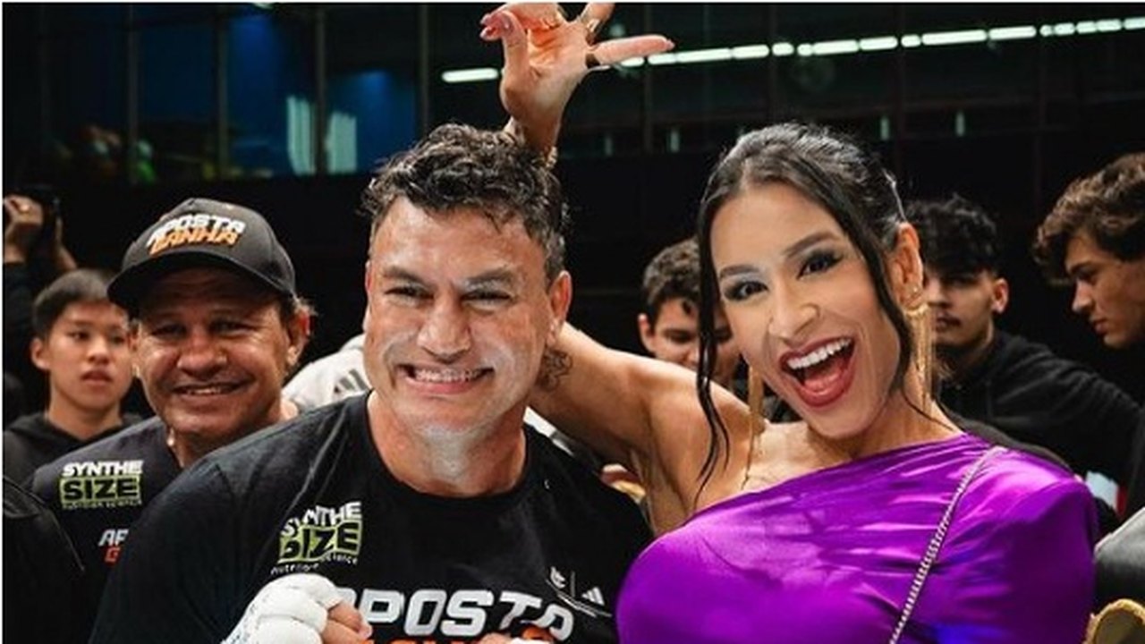 Nutricionista, corpo sarado e gêmea: conheça Emilene Juarez, mulher de Popó, que vai estrear no boxe