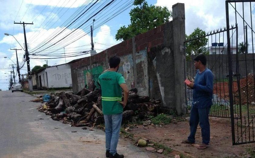 Maceió registrou aumento de 30% no descarte irregular de resíduos