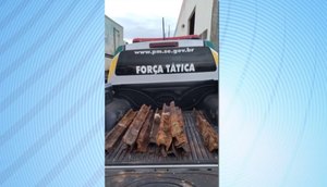 Polícia Militar chegou aos suspeitos após denúncia. / Foto: Imagem: Reprodução/TV Atalaia