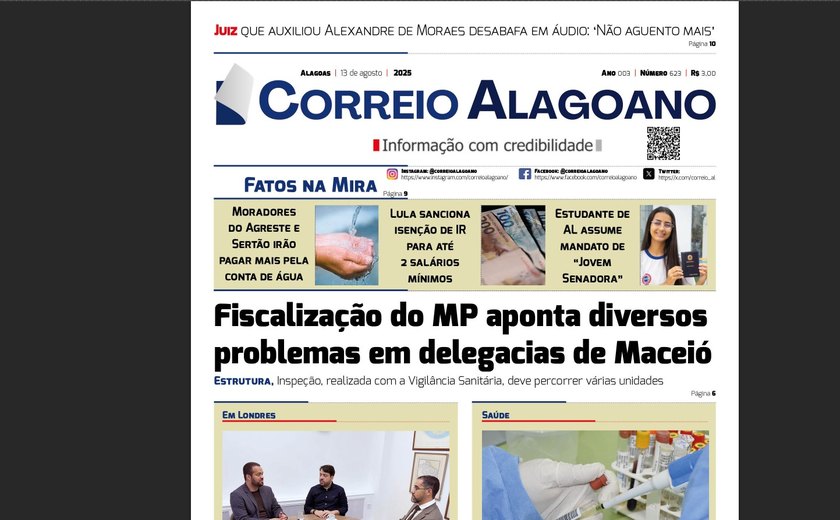 Fiscalização do MP aponta diversos problemas em delegacias de Maceió