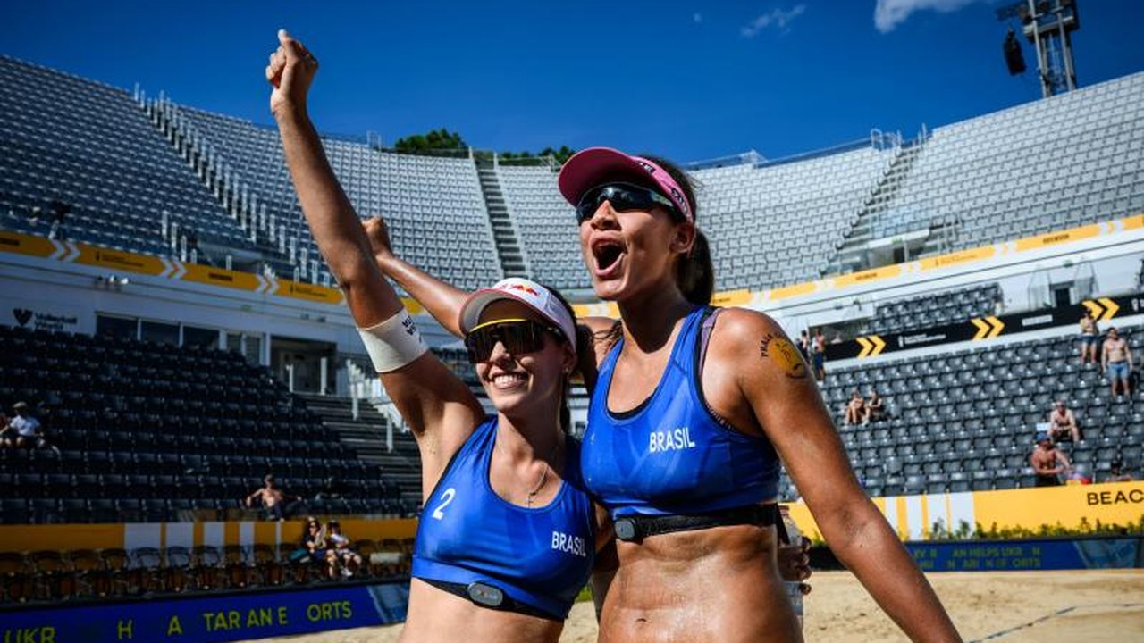 Duda e Ana Patrícia batem lituanas e vão às oitavas do Mundial, que terá duelo de brasileiros