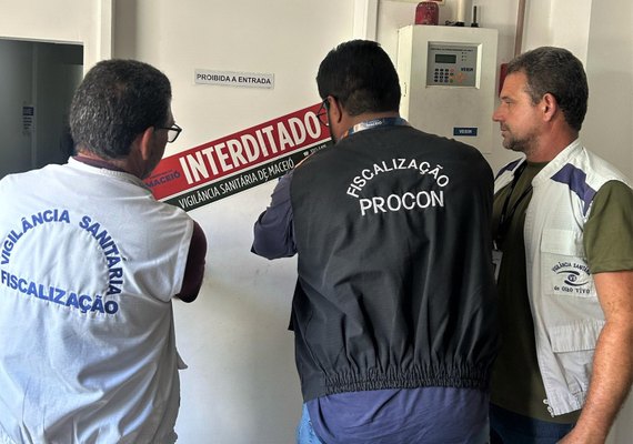 Cozinha de buffet na Jatiúca é interditada após fiscalização da Vigilância Sanitária