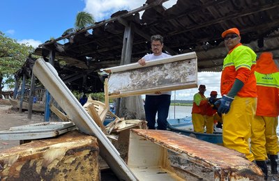 “Pinto e Sururu”: ação retira 150 toneladas de resíduos da Lagoa Mundaú