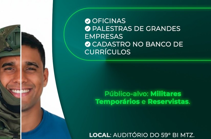 59º BI Mtz promove 1ª Feira de Empregabilidade para ex-militares temporários