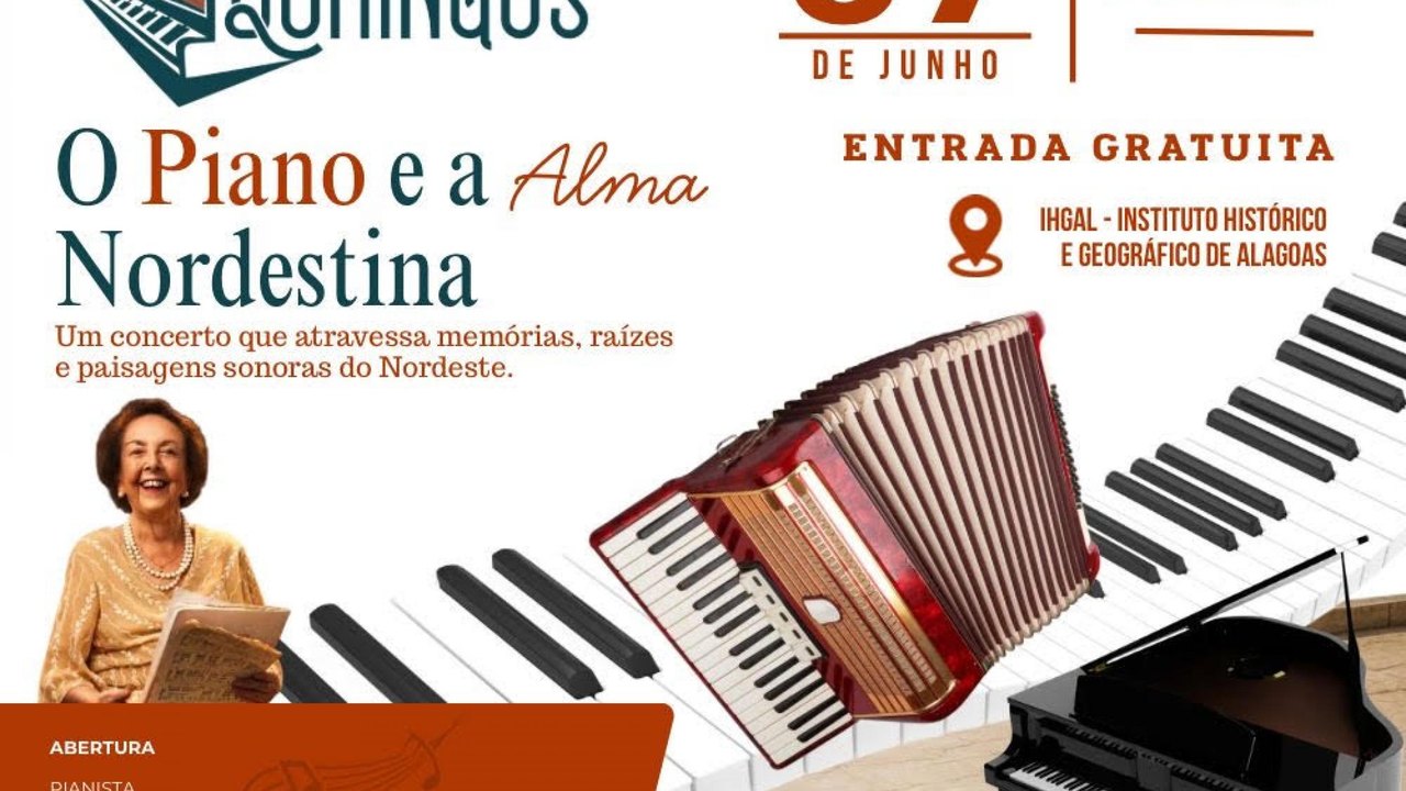 Governo de Alagoas e Instituto Histórico promovem nova edição do Concerto aos Domingos em 7 de junho