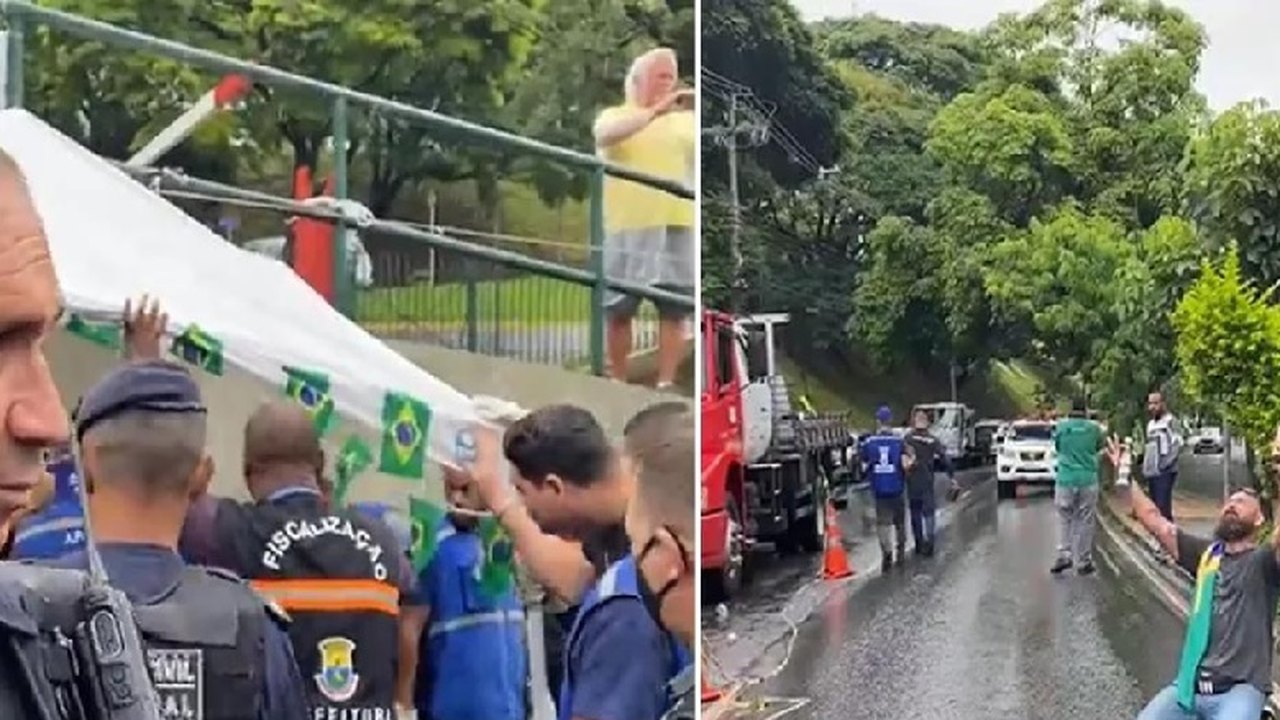 Prefeitura de BH desmonta acampamento bolsonarista após agressão a fotógrafo