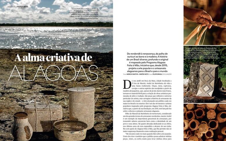 Artesanato alagoano é destaque na revista Casa e Jardim