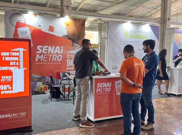 Senai Metro marca presença no Congresso Nacional de Metrologia