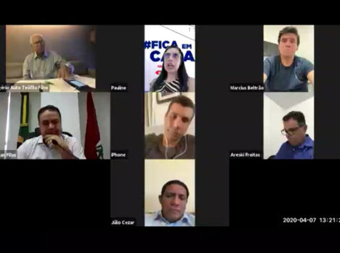 Governador e Presidente da AMA se reúnem em webconferência