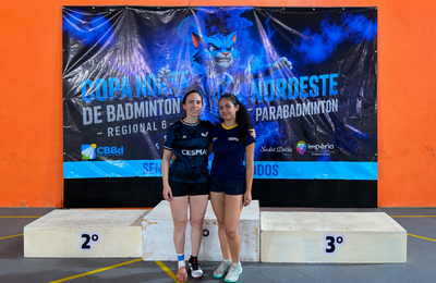 Atletas apoiadas pelo Cesmac conquistam destaque no Campeonato Norte-Nordeste de Badminton
