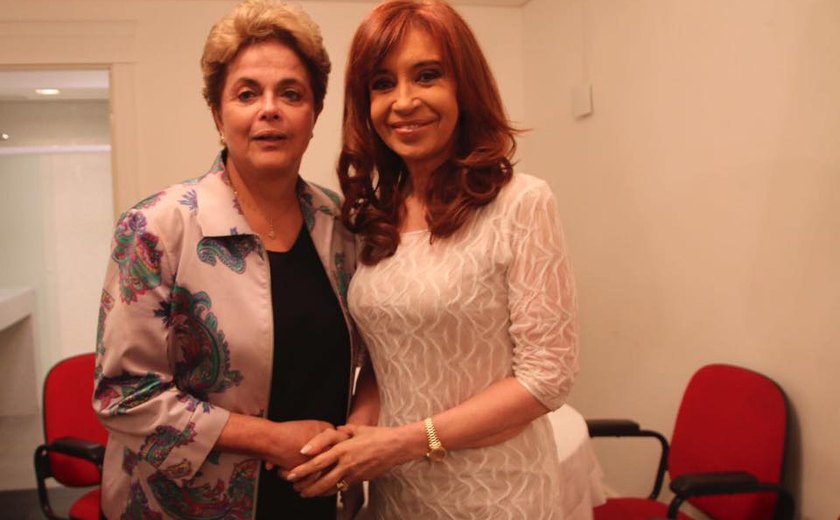 Juntas, Dilma Rousseff e Cristina Kirchner criticam cenário político