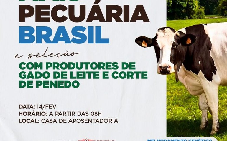 Programa Mais Pecuária Brasil será lançado em Penedo