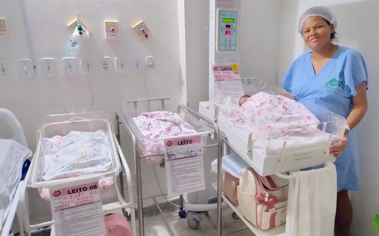 Maternidade Escola Santa Mônica arrecada doações para trigêmeas nascidas na unidade