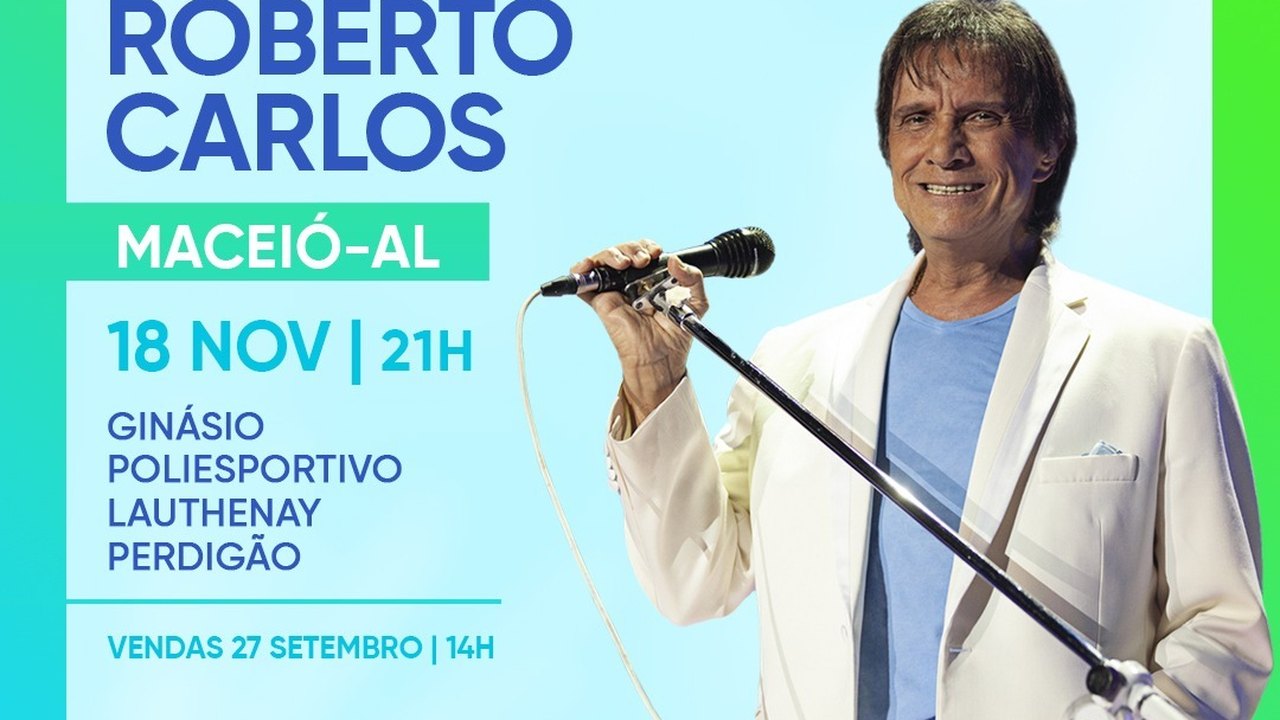 Contagem regressiva para o show de Roberto Carlos no sábado, 18
