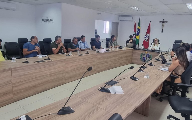 PM participa de reunião com o Ministério Público sobre policiamento na partida entre CSA x Floresta