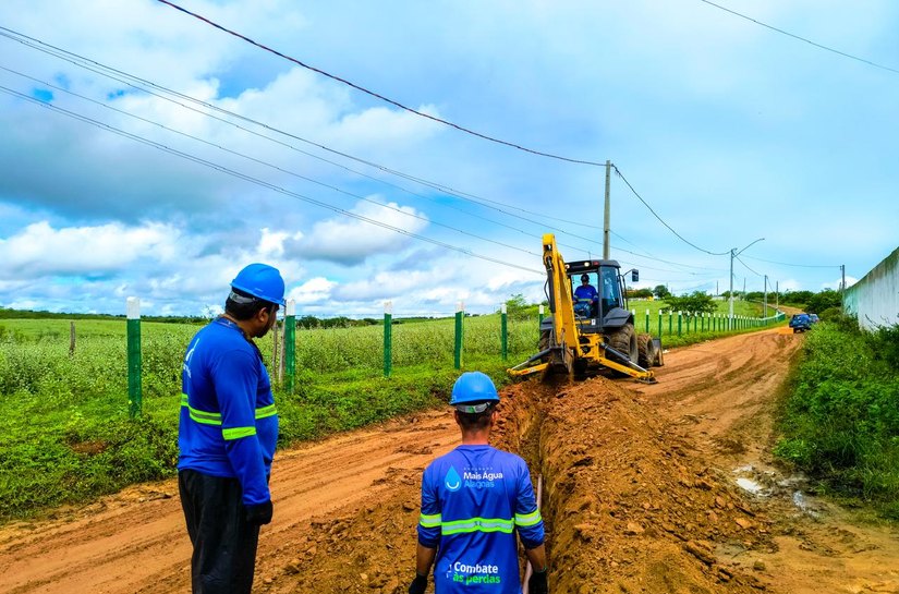 Carneiros recebe obras de esgotamento sanitário da Conasa Águas do Sertão