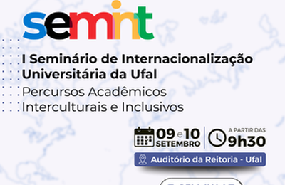 Ufal realiza 1º Seminário de Internacionalização em setembro