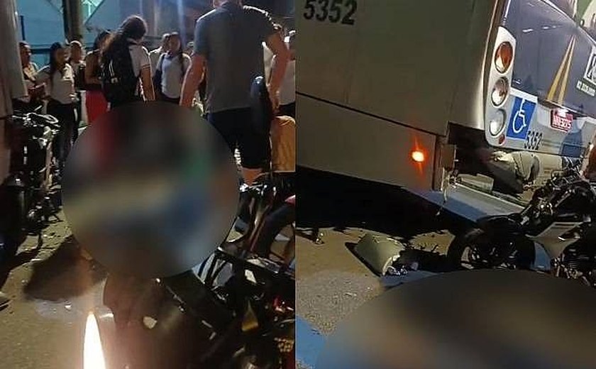 Condutor morre e passageira é levada para o HGE apos colisão na Fernandes Lima