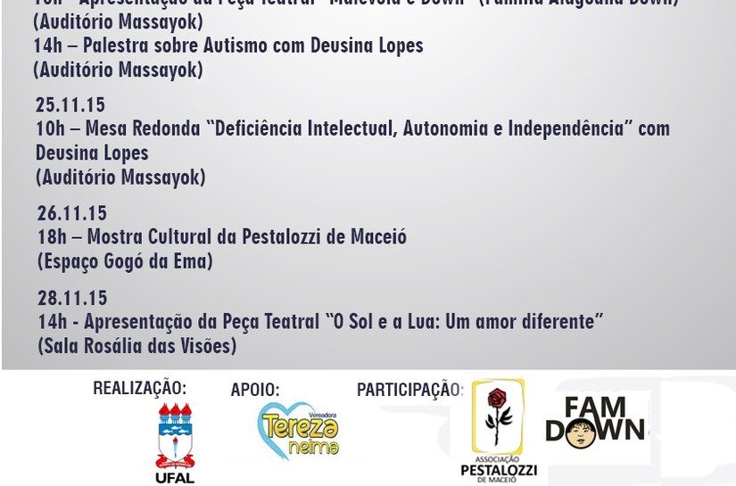 Pestalozzi de Maceió participa da VII Bienal Internacional do Livro