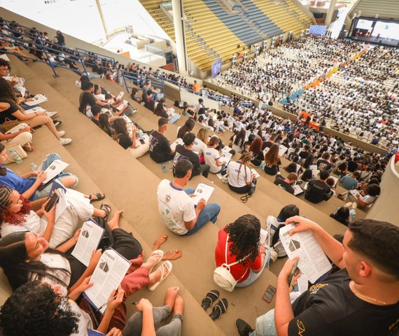 Aulão 'Bora Vencer' mobiliza mais de 2.500 estudantes em Maceió e encerra turnê de sucesso em Alagoas