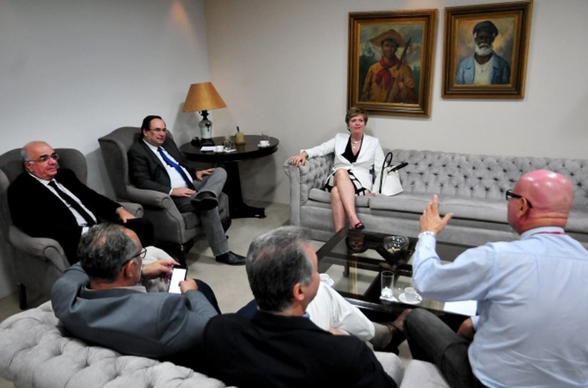 Luciano Barbosa discute propostas para o Estado com embaixadora da Áustria